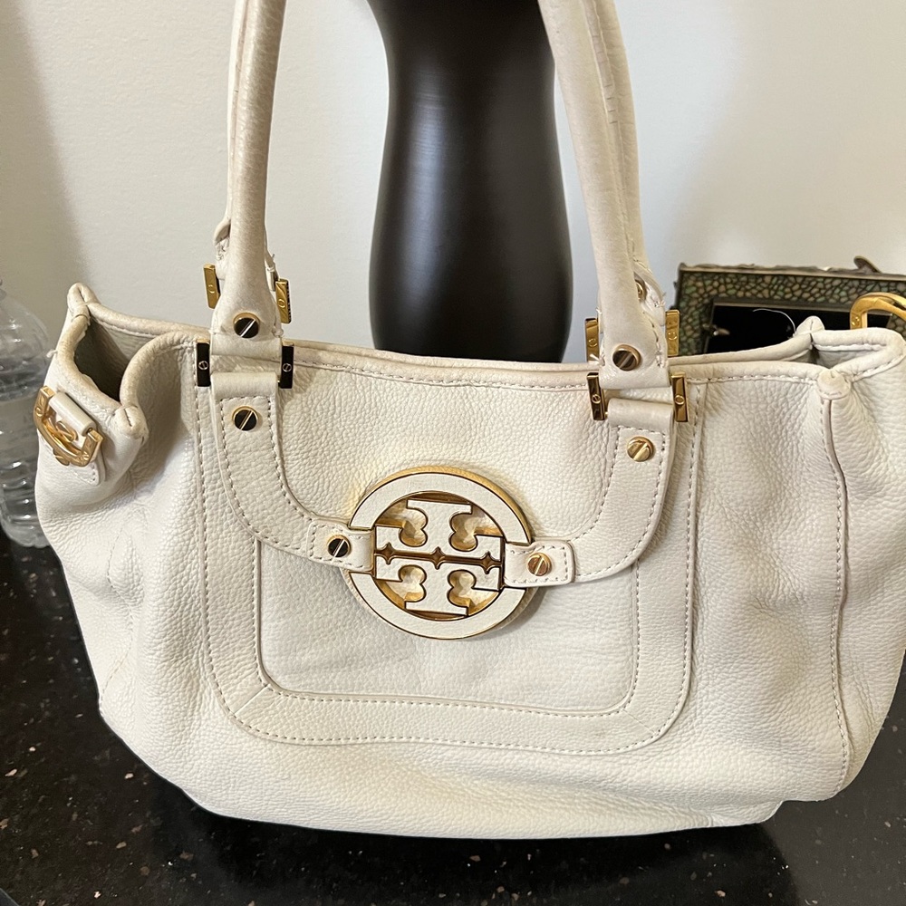 Tory Burch white leather purse